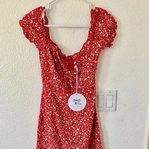 Princess Polly Red Floral Mini Dress